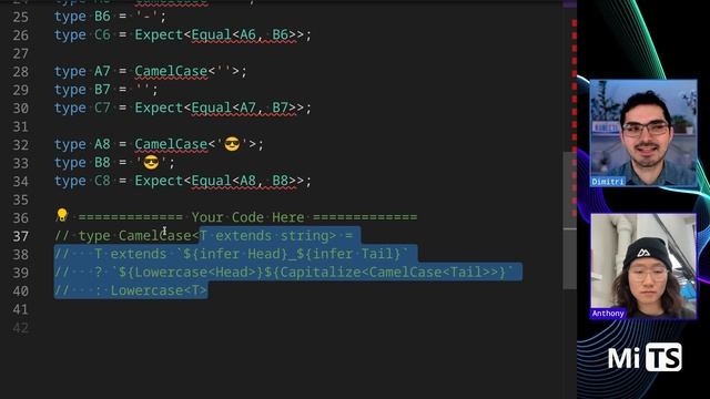 CamelCase with Anthony Fu - TypeScript Type Challenges #114 [HARD] смотреть онлайн