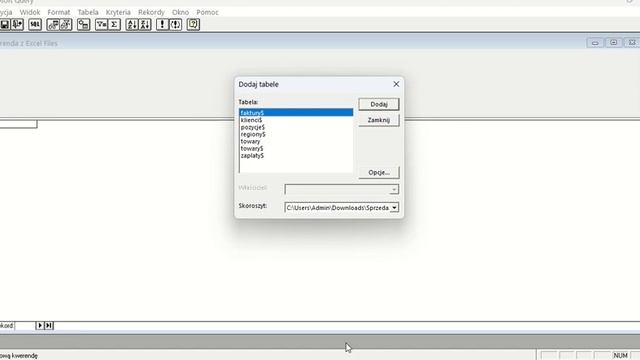 Technika pobierania danych przez MS Query (ODBC) смотреть онлайн