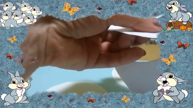 Оригами Зайчик Игрушка из бумаги Рукавичка  Rabbit Toy