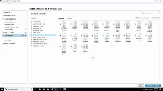 Magnet AXIOM 2.0 - Memory Analysis