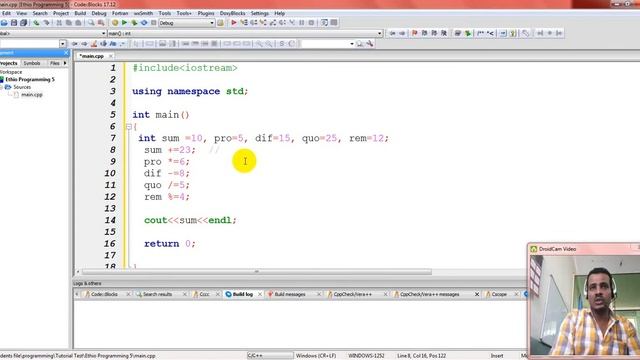 Lecture 9: C++ Programming Compound Assignment Operator in Amharic | በአማርኛ смотреть онлайн