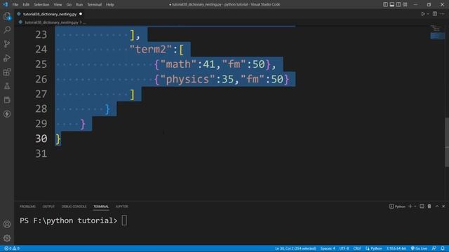 What is Dictionary Nesting ? Python Dictionary | Python Tutorial For Beginners Part #38 смотреть онлайн