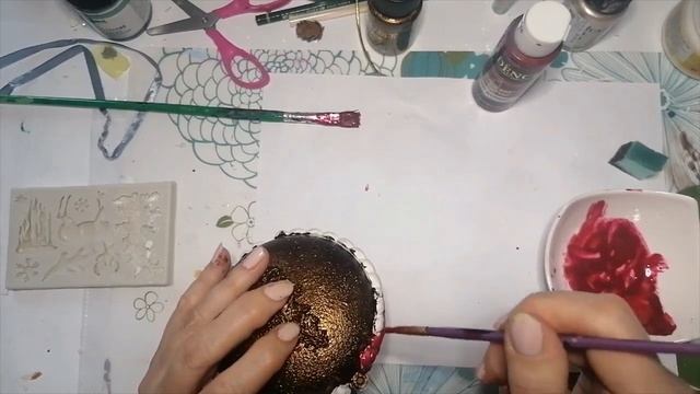 vintage Xmas decor  - DIY - homemade Christmas ornaments