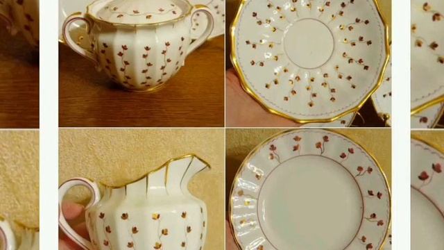 Три формы чайных сервизов Вьюнок ДФЗ Вербилки Обзор Советская посуда Винтаж Фарфор СССР Антиквариат смотреть онлайн
