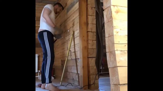 Выравниваем стены из бруса смотреть онлайн