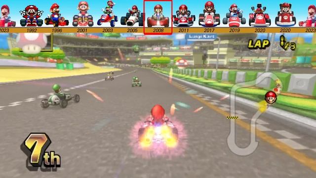 Evolution of Mario Kart (Game, LEGO and Super Mario Bros Movie, 1992 ~ 2023) смотреть онлайн