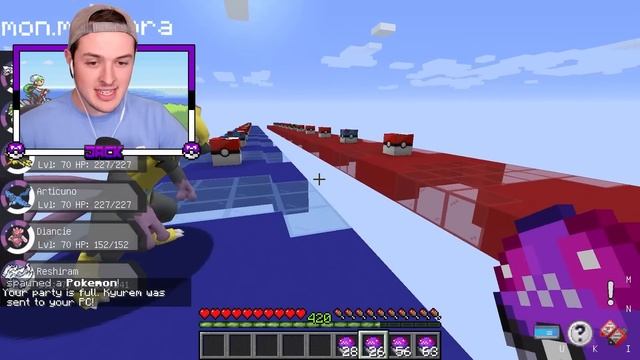 GOD POKEMON LUCKY BLOCK RACE In MINECRAFT смотреть онлайн