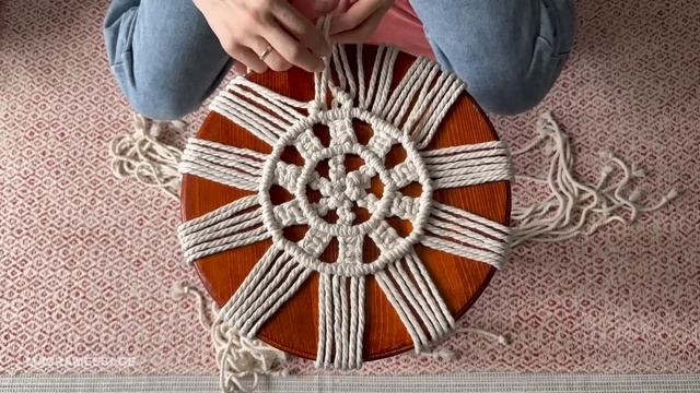 DIY: Macrame Round Tablecloth Tutorial / Home Boho Decor смотреть онлайн