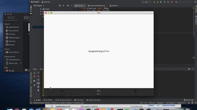2- Application mobile avec python-Kivy: Comment s'auto-former à KivyMD смотреть онлайн