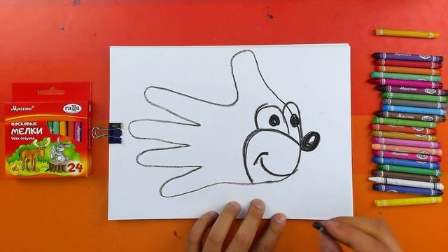 Рисуем СОНИКА из руки просто для детей смотреть онлайн