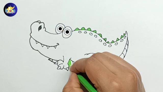 how to draw a crocodile easy for kids,how to draw a crocodile 2 easy & slowly step by step for kids смотреть онлайн