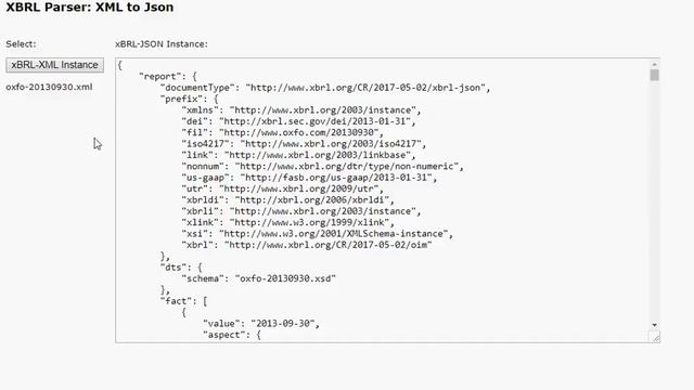 XBRL REST API: from XML to Json (via File) смотреть онлайн
