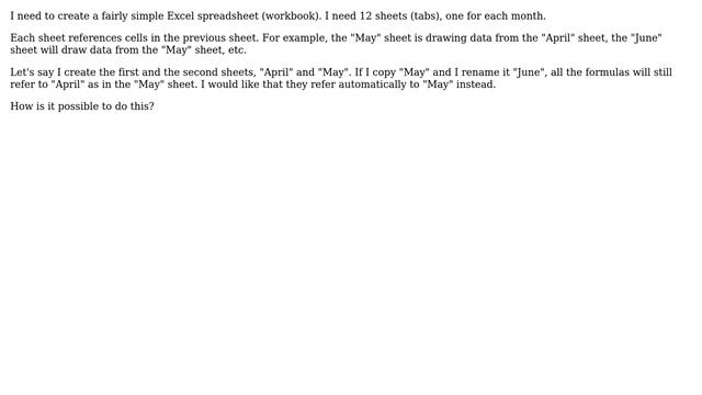 Excel: portable formula to reference data on previous (relative) worksheet смотреть онлайн