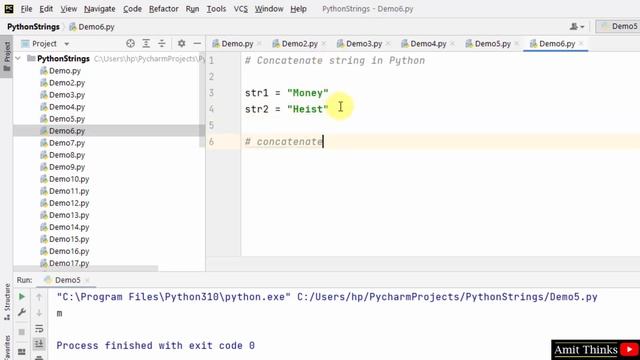 How to Concatenate Strings in Python | Amit Thinks смотреть онлайн