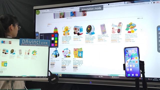 Vdink интерактивна бяла дъска дисплей по поръчка за домашно учебно табло Китай Доставчик смотреть онлайн