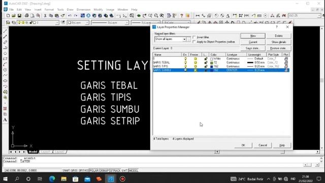 CARA SETTING LAYER AUTOCAD 2002 смотреть онлайн