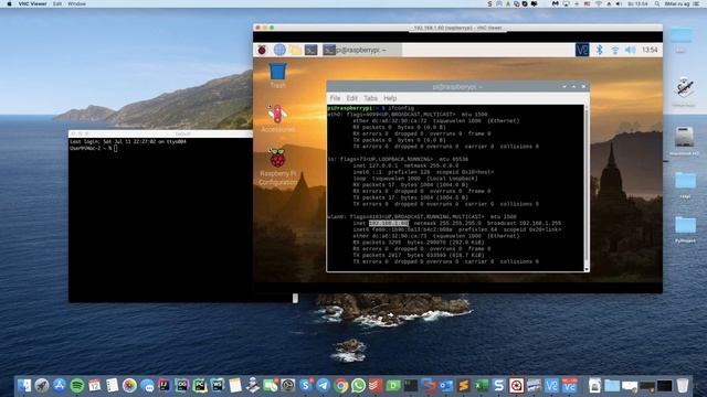 Настройка подключения к Raspberry PI 3/4 по SSH VNC смотреть онлайн