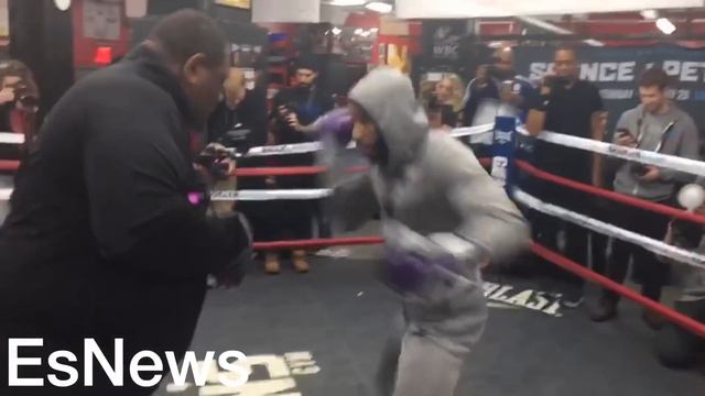 LAMONT PETERSON WORKING OUT