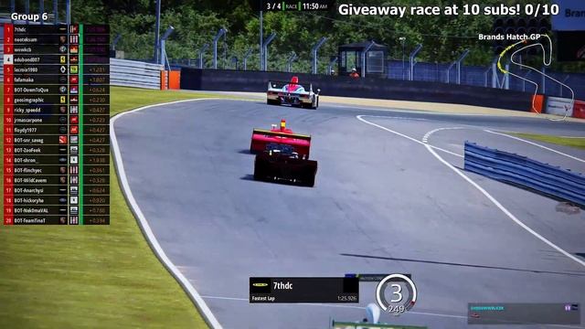 Group 6 race at Brands Hatch - Driven by Artificial Intelligence смотреть онлайн