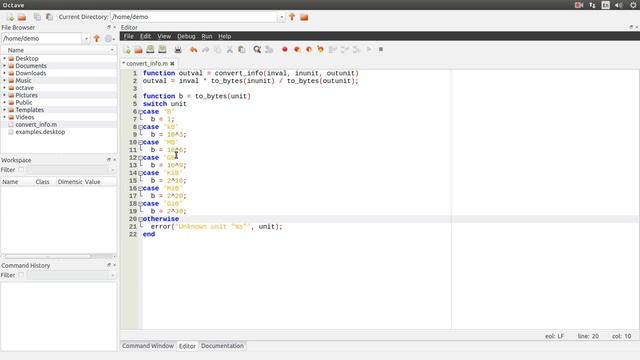 Условия и циклы в языке MATLAB (GNU Octave) смотреть онлайн