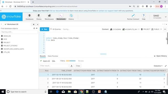 Snowflake: Date and Time Functions in SQL смотреть онлайн