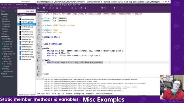 Static variables and functions - C++ programming practice смотреть онлайн