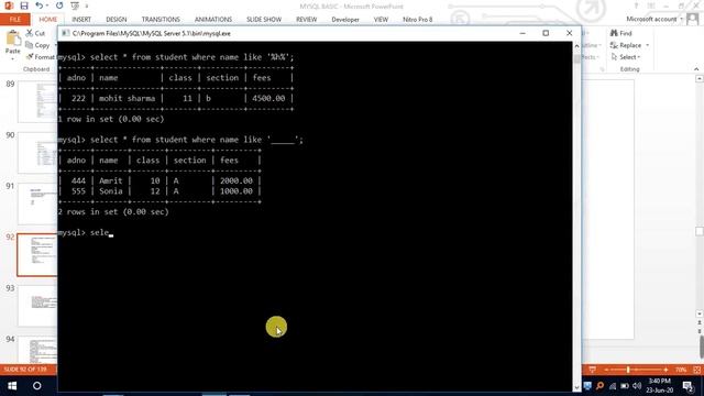 MYSQL SELECT COMMAND AND OPERATORS смотреть онлайн