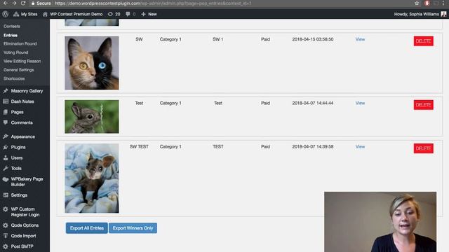 WP CONTEST - Managing Entries смотреть онлайн