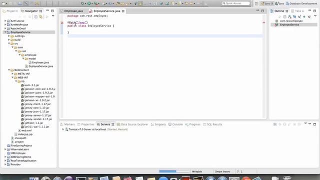REST CRUD Web services using Jersey Part -1 - CREATE RETRIEVE UPDATE DELETE REST WEBSERVICE Example смотреть онлайн