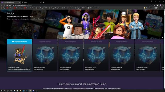 COMO PEGAR A MASCARA (Mardi Gras Steampunk Mask) DA AMAZON PRIME NO ROBLOX смотреть онлайн