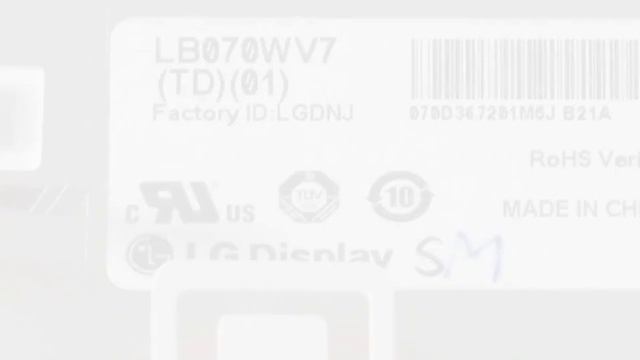 LB070WV7-TD01 7.0" a-Si TFT-LCD Panel for Display 8 pins touch смотреть онлайн