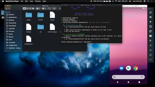 REACT NATIVE IN ARABIC (1) مقدمة و إنشاء مشروع CREATE NEW PROJECT .. ADD EMULATOR .. RUN ANDROID смотреть онлайн