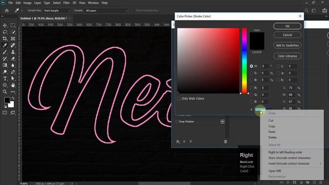 Neon light text effect | Photoshop tutorial in HINDI смотреть онлайн