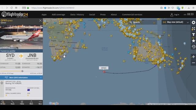 Не плоская Земля: Flightradar24, рейсы в южном полушарии и ТПЗ. смотреть онлайн