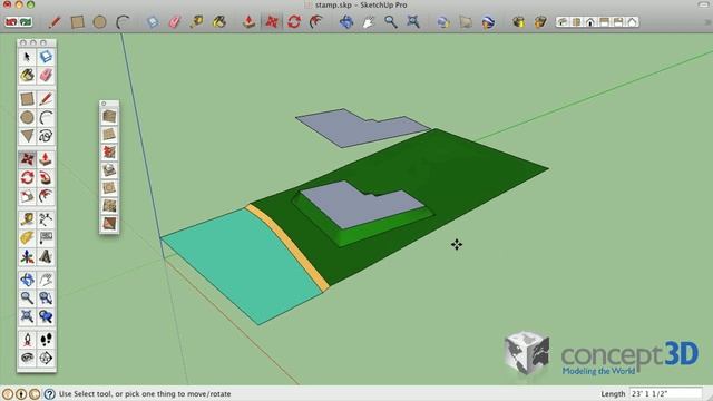 SketchUp Tips and Tricks: Precise Sandbox Stamp Tool Stamping смотреть онлайн