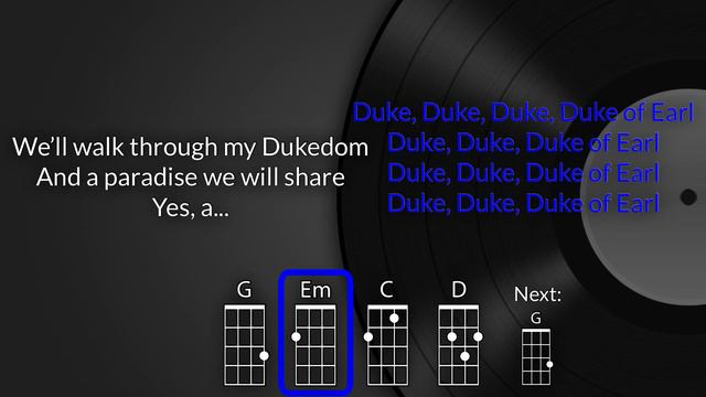 Duke of Earl Baritone Ukulele Play Along смотреть онлайн
