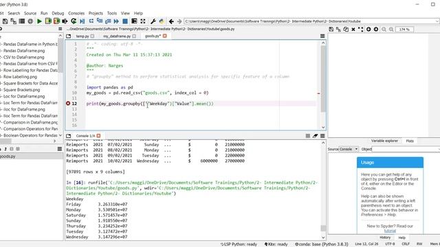 17- 'groupby' to Compare Features Within Columns at Pandas DataFrame, Presented by Dr N. Miri смотреть онлайн