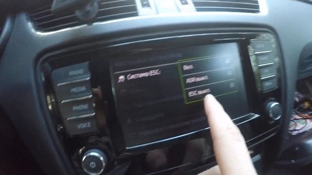 Активация ESC Sport.Отключение ESC. Меню ESC на Шкода Октавия А7