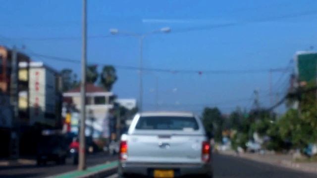 Asian Travel And Sightseeing On The Streets In Vientiane Capital, Lao PDR