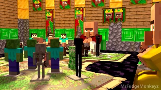 Annoying Villagers 46 - Minecraft Animation смотреть онлайн