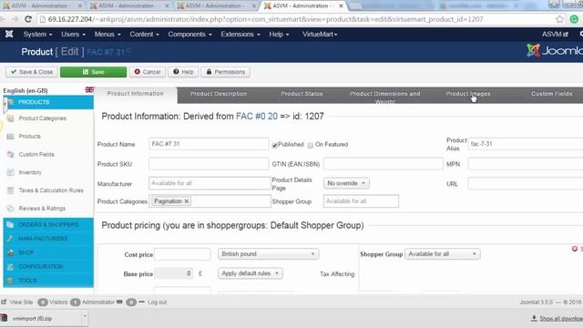 VM Product Import смотреть онлайн