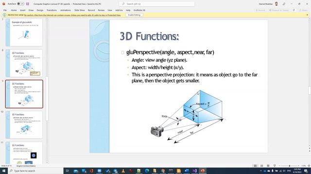 OpenGL: 3D Models and Projections смотреть онлайн