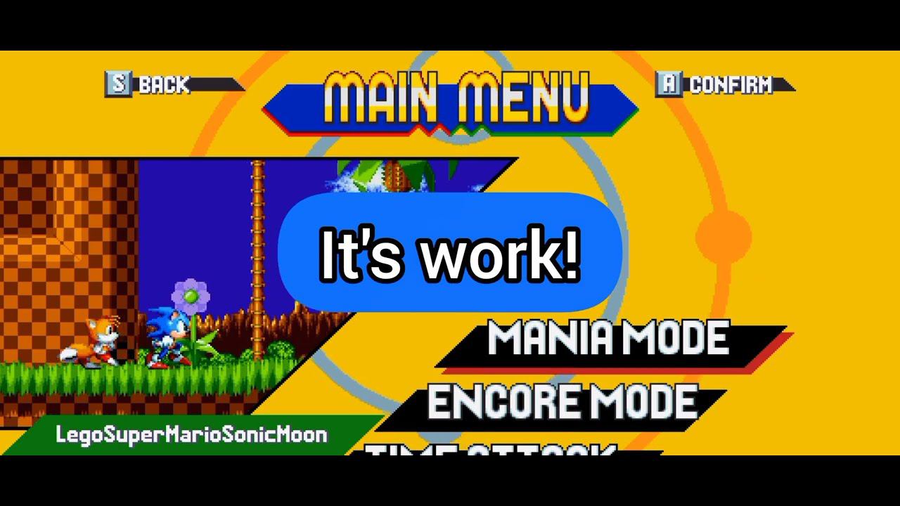 Custom username for Sonic Mania Plus Android Decompilation RSDKV5 MediaTek processor смотреть онлайн