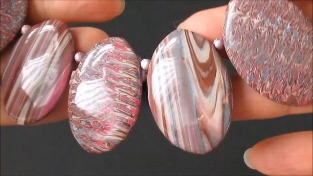 Украшения колье и браслет Красивый из полимерной глины смотреть онлайн