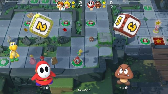 Super Mario Party Partner Party #186 Domino Ruins Treasure Hunt Daisy & Peach vs Shy Guy & Goomba смотреть онлайн