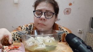 Мукбанг пельмешки с бульоном и рюмочка коньячку/Наталья Курбанова,Ирина Костылева:скандал