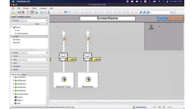 SCADA Урок 7. Tesla SCADA для начинающих. Настройка пользователя.