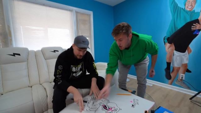 I Challenged MrBeast To An Art Competition! смотреть онлайн
