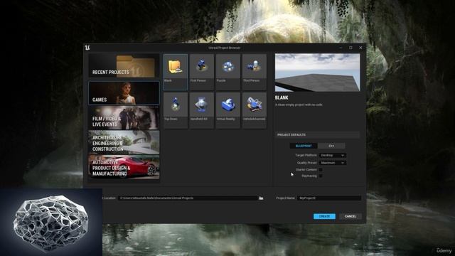 2 Создание проекта в Unreal Engine смотреть онлайн