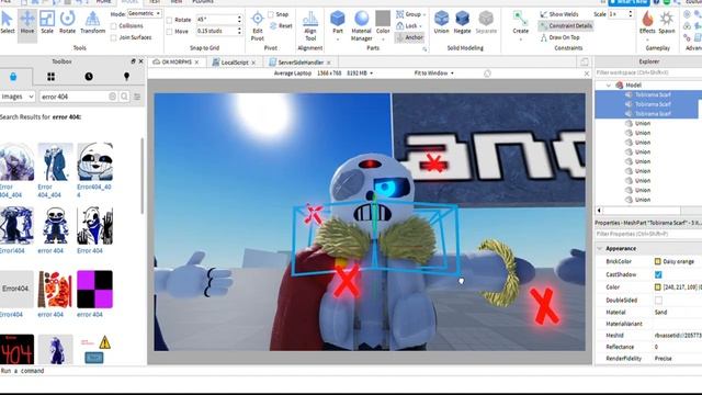 Error 404 | Undertale Roblox modelling смотреть онлайн